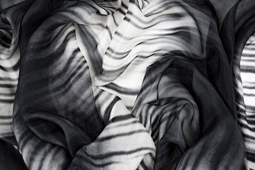 Fototapeta premium Satin fabric with gentle curves