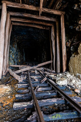 Derelict, Collapsing Narrow Gauge Tunnel - East Broad Top Railroad - Pennsylvania
