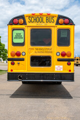 Plakat back to school bus