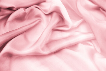 Satin fabric with gentle curves