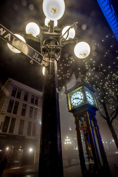 Gas Town Steam Clock In Vancouver