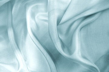Satin fabric with gentle curves