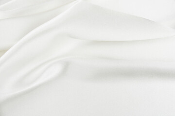 Satin fabric with gentle curves