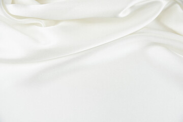 Satin fabric with gentle curves