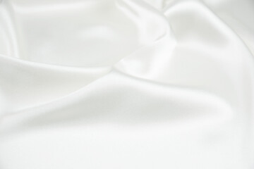 Satin fabric with gentle curves