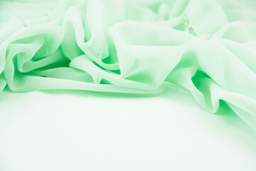 Satin fabric with gentle curves