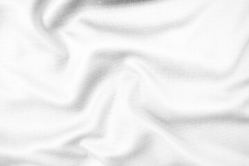 Naklejka premium Abstract white fabric texture background. Wavy white cloth.