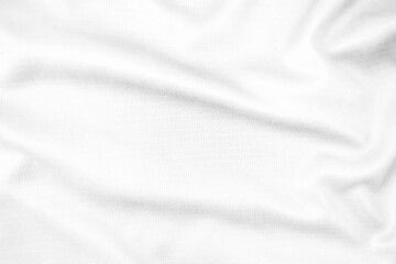 Abstract white fabric texture background. Wavy white cloth.