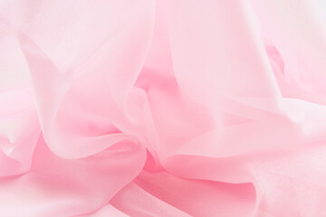 Satin fabric with gentle curves