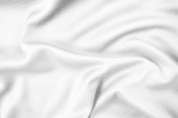 Obraz premium Abstract white fabric texture background. Wavy white cloth.