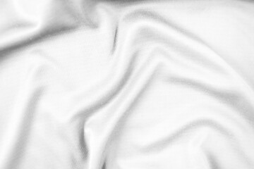 Obraz premium Abstract white fabric texture background. Wavy white cloth.