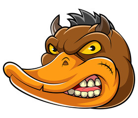 animal evil duck mascot
