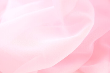 Satin fabric with gentle curves