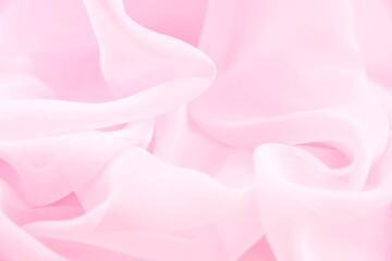 Satin fabric with gentle curves