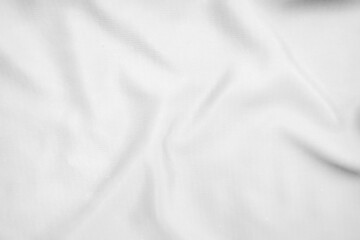 Obraz premium Abstract white fabric texture background. Wavy white cloth.