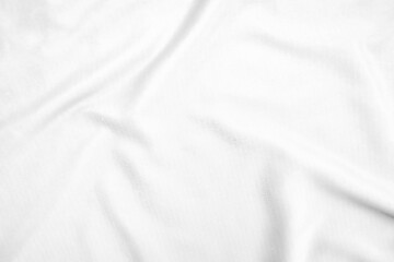 Abstract white fabric texture background. Wavy white cloth.