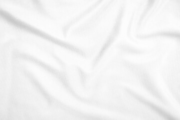 Abstract white fabric texture background. Wavy white cloth.