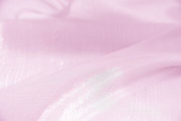 Satin fabric with gentle curves