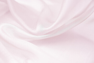 Satin fabric with gentle curves