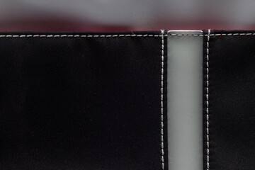 Fabric, leather and stitches texture