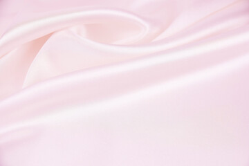 Satin fabric with gentle curves