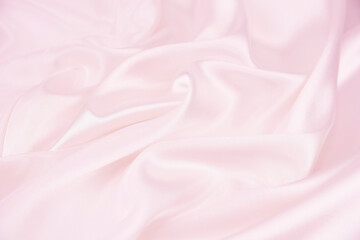 Satin fabric with gentle curves