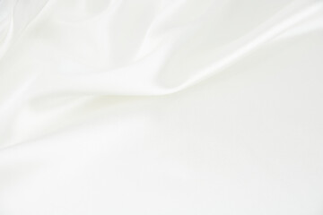 White satin fabric with gentle curves