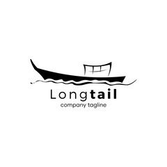 Longtail Ship Logo Vector Idea
