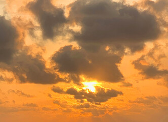 sunset in the sky
