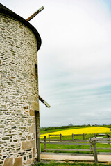 The windmill in Pontorson, France.