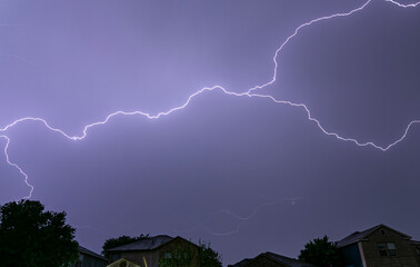 lightning in the night