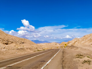 Fantastic uninhabited landscapes of the Atacama Desert in Chile