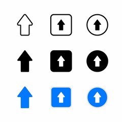 Up Button Icon : Digital Theme, Technology Theme, Infographics and Other Graphic Related Assets.