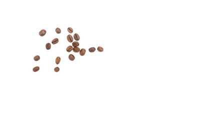 coffee beans isolated on white background