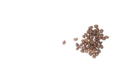 coffee beans isolated on white background
