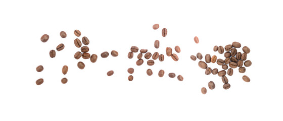 coffee beans isolated on white background
