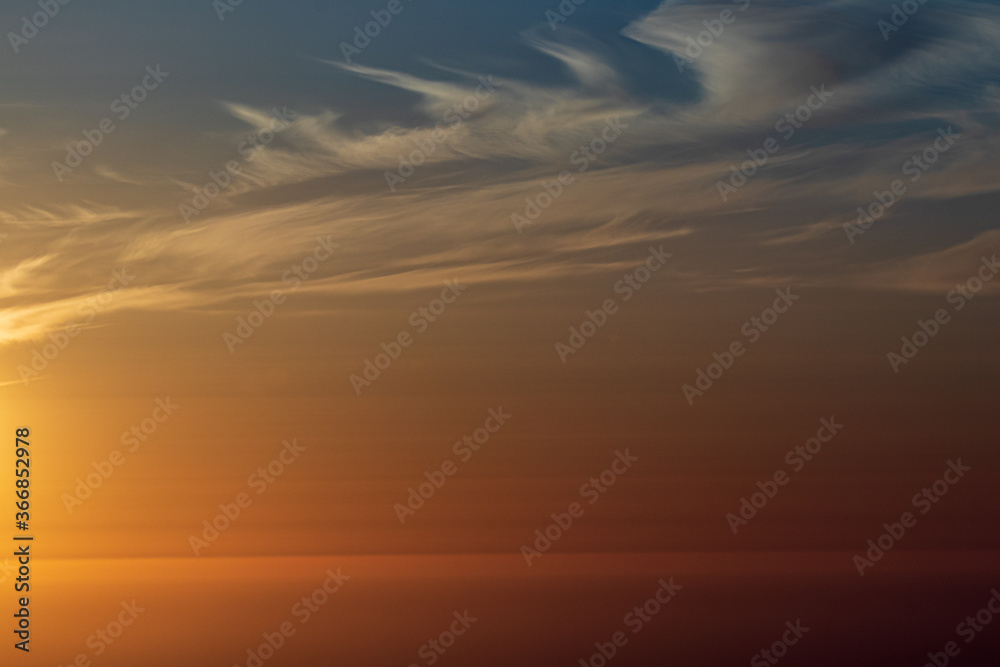 Canvas Prints sunset over the ocean