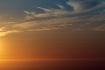 sunset over the ocean