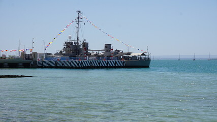 ship in the sea