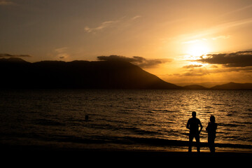 Fototapeta premium sunset on the beach