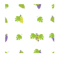 Seamless pattern with Grape as objects can be used for baby clothes, shirt, pillowcases, bed sheets and much more