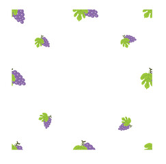 Seamless pattern with Grape as objects can be used for baby clothes, shirt, pillowcases, bed sheets and much more