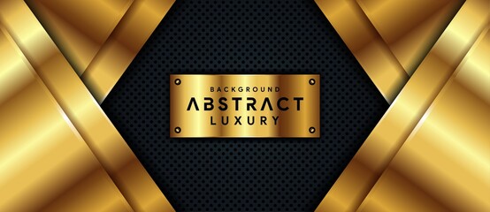 luxury black background with golden line