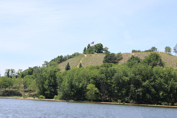 lake and mountains