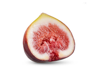  fresh figs isolated on white background