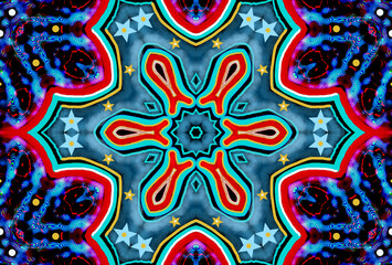 Abstract texture of colours traveling the universe