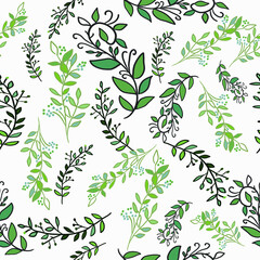 Seamless Leaves Pattern design. Great for Fabrics, Scrap booking, bullet journal, textiles, blankets, pillows, cover,