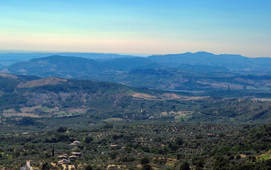 Fototapeta premium View from the Caccuri Castle Tower