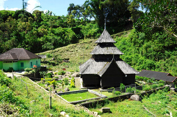 WEST SUMATERA, INDONESIA -JUNE 8, 2014: Tuo Kayu Jao Mosque is located in West Sumatra, Indonesia....