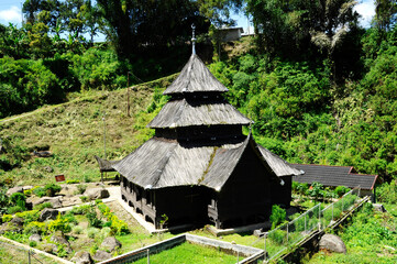 WEST SUMATERA, INDONESIA -JUNE 8, 2014: Tuo Kayu Jao Mosque is located in West Sumatra, Indonesia....
